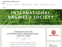 Tablet Screenshot of internationalragweedsociety.org
